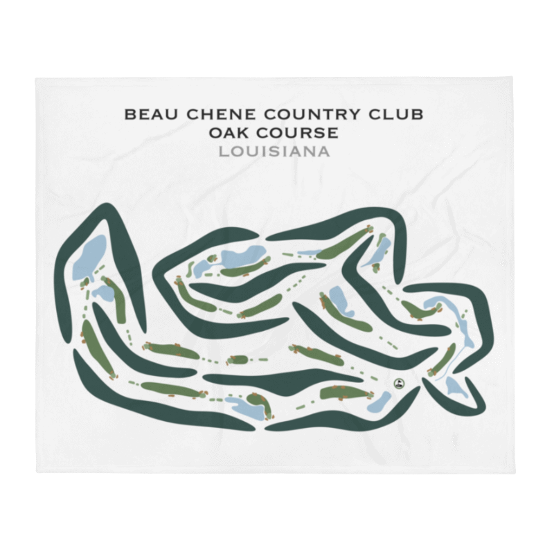 Beau Chene Country Club - Oak Course, Louisiana - Printed Golf Courses