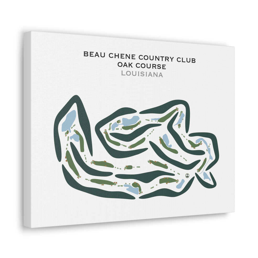 Beau Chene Country Club - Oak Course, Louisiana - Printed Golf Courses