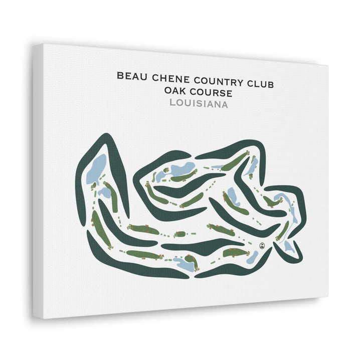 Beau Chene Country Club - Oak Course, Louisiana - Printed Golf Courses