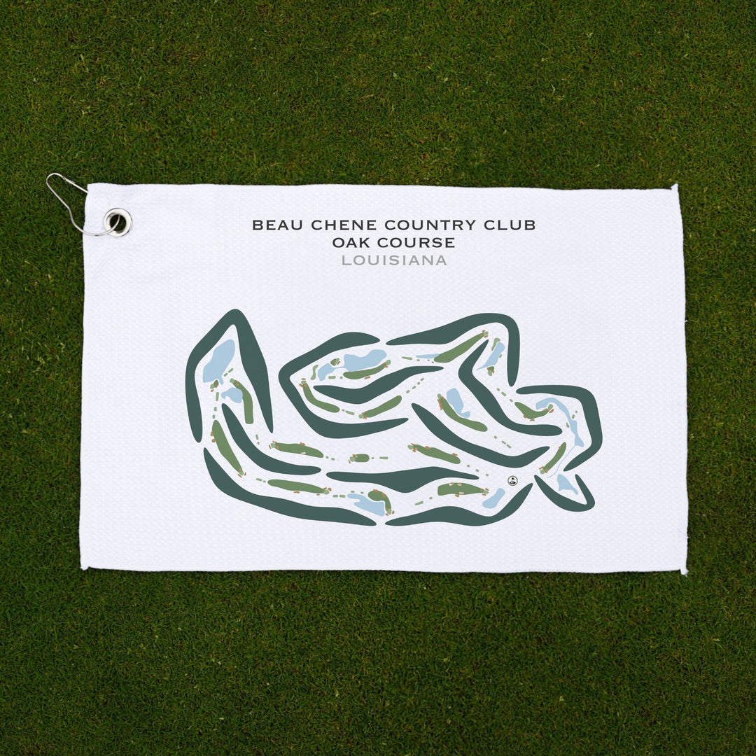 Beau Chene Country Club - Oak Course, Louisiana - Printed Golf Courses