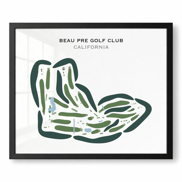 Beau Pre Golf Club, California - Printed Golf Courses