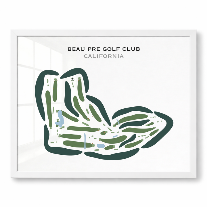 Beau Pre Golf Club, California - Printed Golf Courses