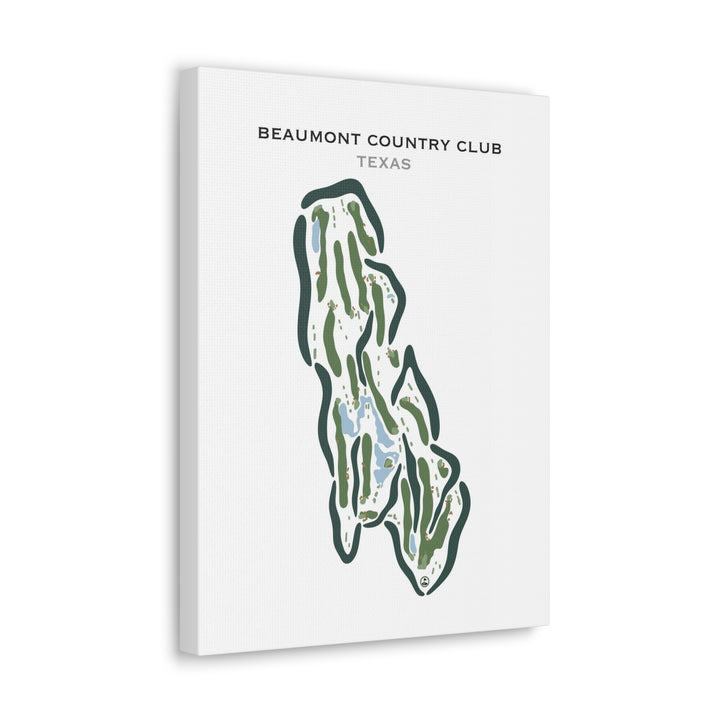 Beaumont Country Club, Texas - Printed Golf Courses