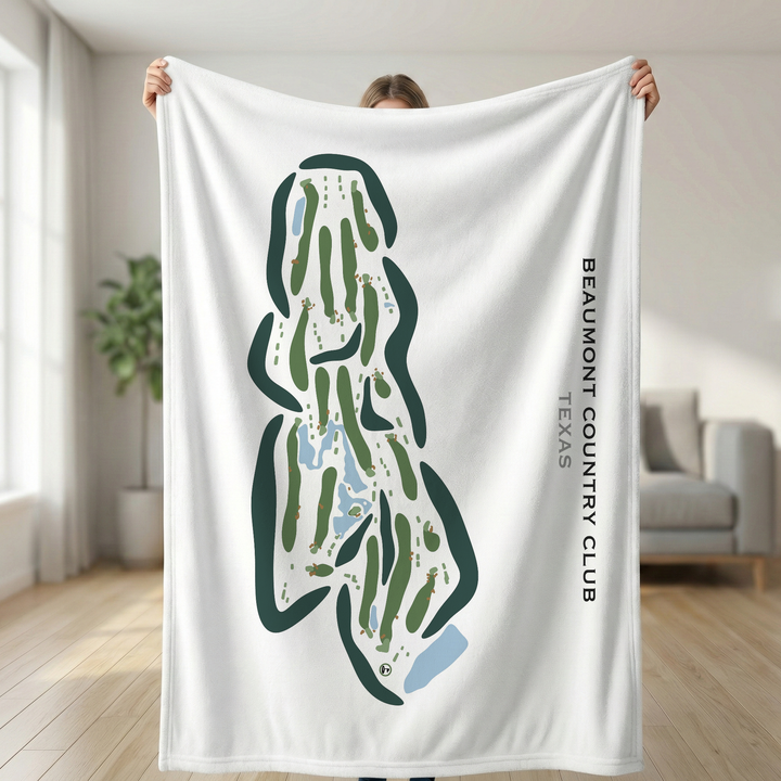 Beaumont Country Club, Texas - Printed Golf Courses