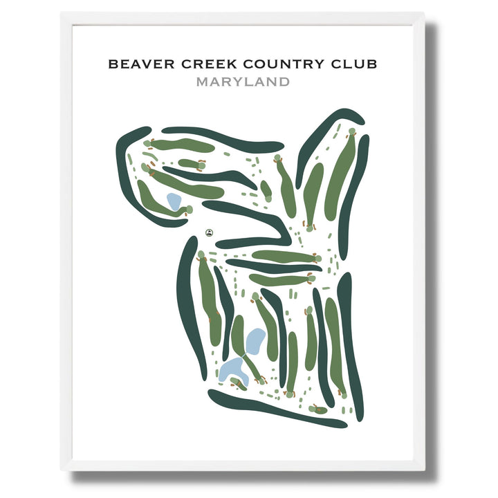 Beaver Creek Country Club, Maryland - Printed Golf Course