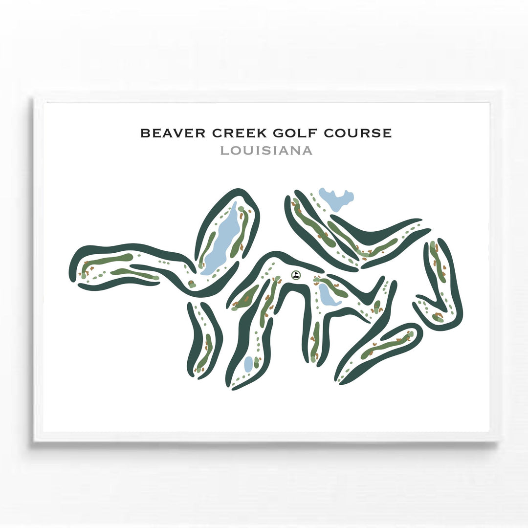 Beaver Creek Golf Course, Louisiana - Printed Golf Courses