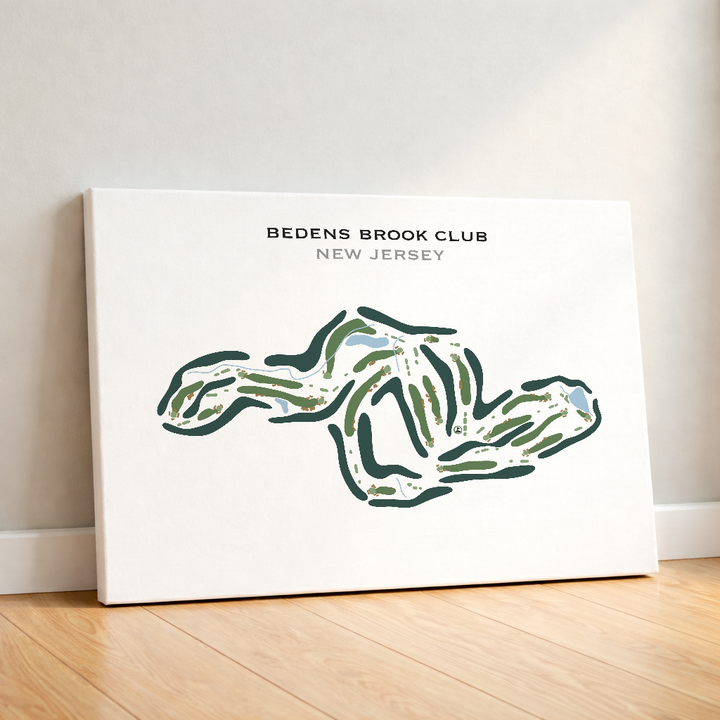 Bedens Brook Club, New Jersey - Printed Golf Course
