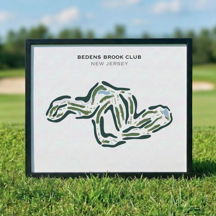 Bedens Brook Club, New Jersey - Printed Golf Course