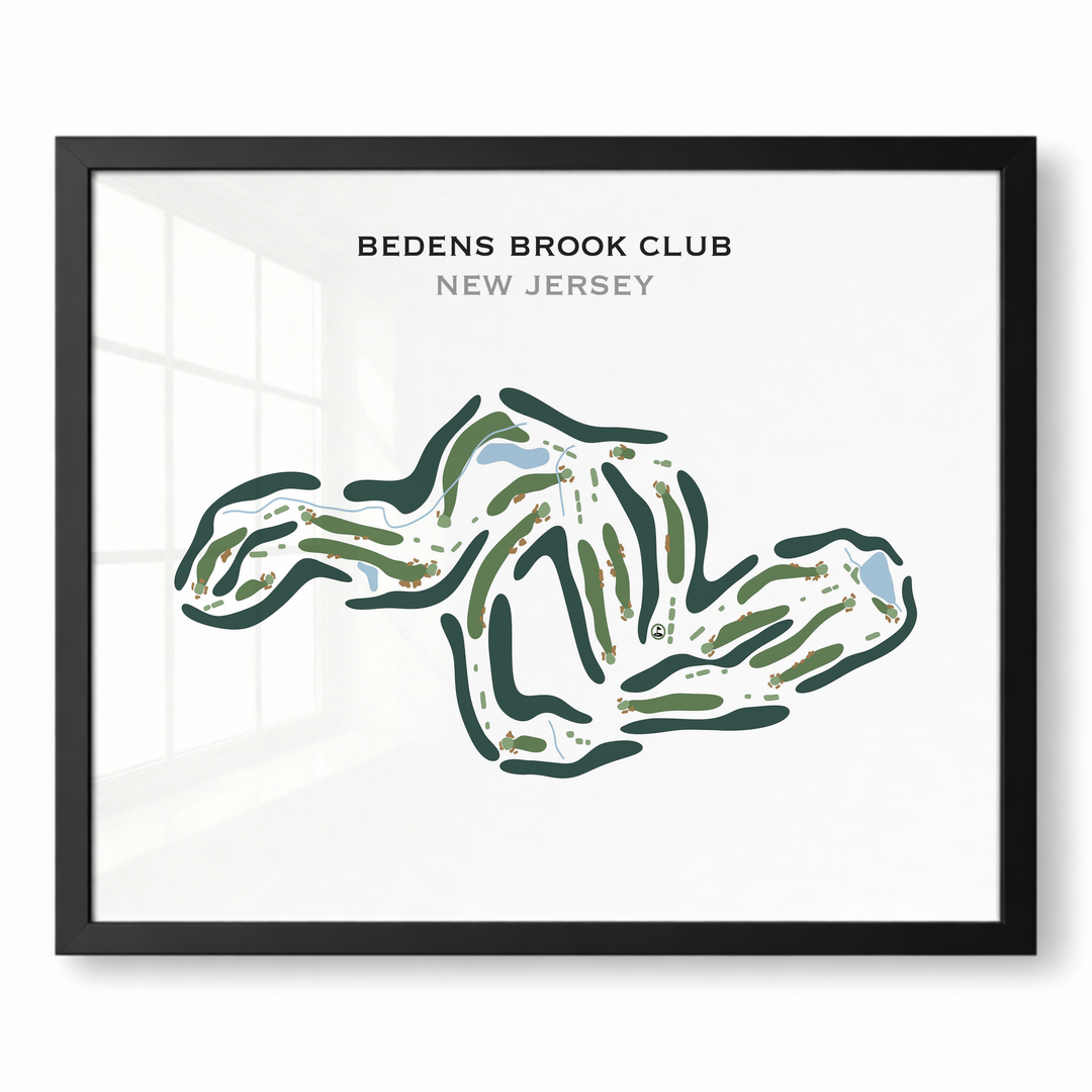 Bedens Brook Club, New Jersey - Printed Golf Course