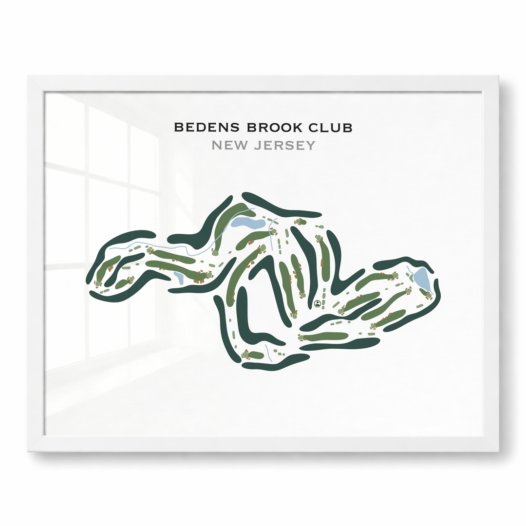 Bedens Brook Club, New Jersey - Printed Golf Course
