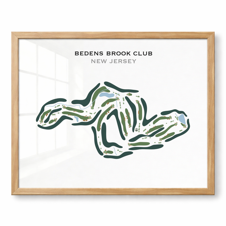 Bedens Brook Club, New Jersey - Printed Golf Course