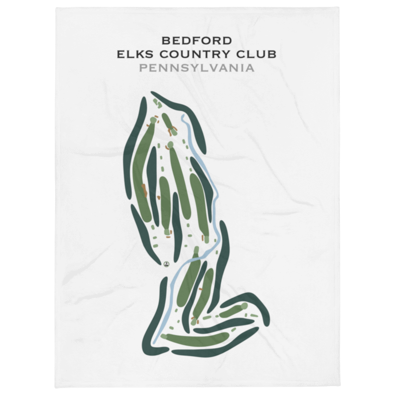 Bedford Elks Country Club, Pennsylvania - Printed Golf Course