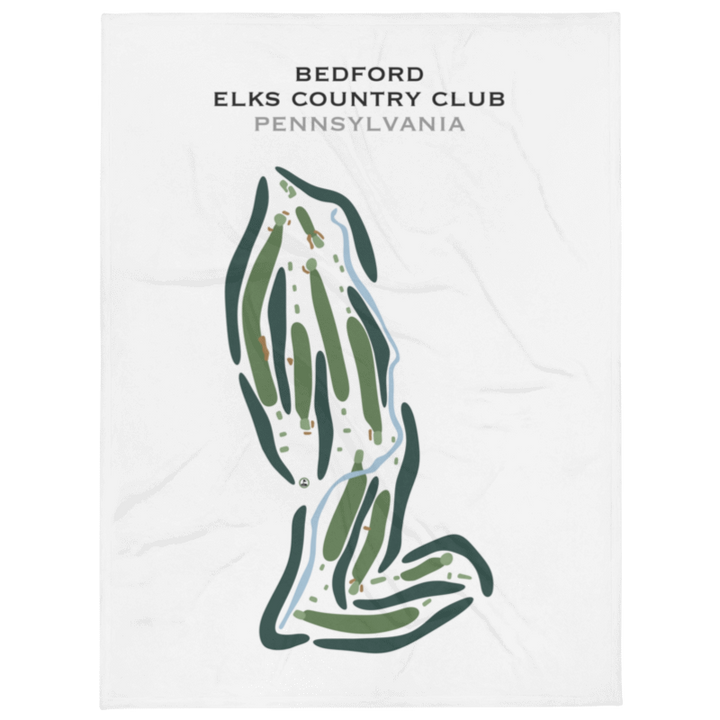 Bedford Elks Country Club, Pennsylvania - Printed Golf Course