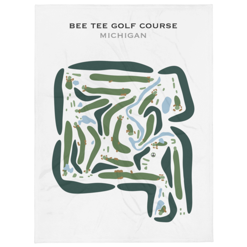 Bee Tee Golf Course, Michigan - Printed Golf Courses
