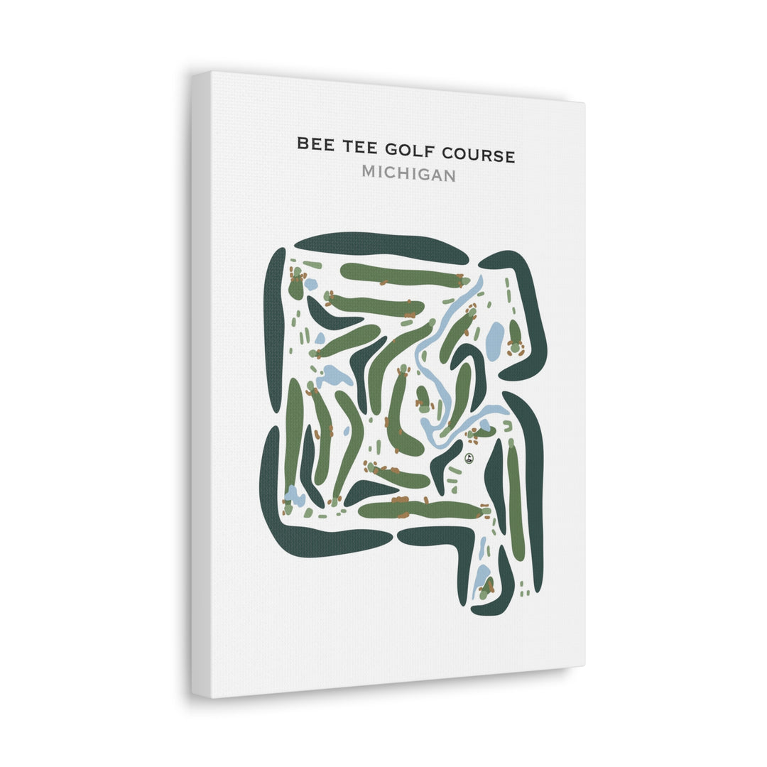 Bee Tee Golf Course, Michigan - Printed Golf Courses