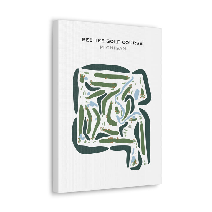 Bee Tee Golf Course, Michigan - Printed Golf Courses