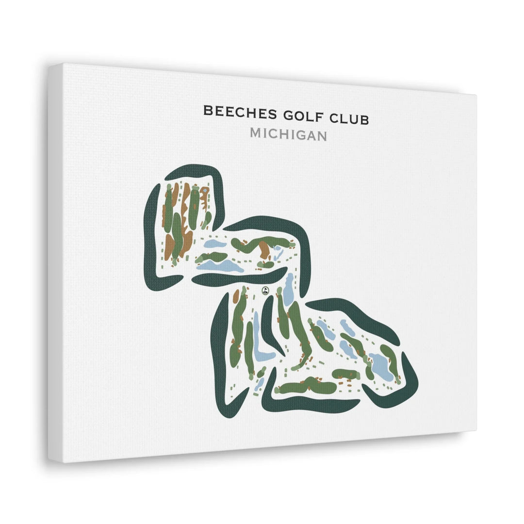 Beeches Golf Club, Michigan - Printed Golf Courses