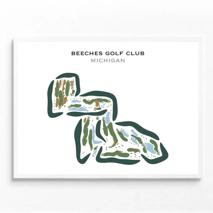 Beeches Golf Club, Michigan - Printed Golf Courses