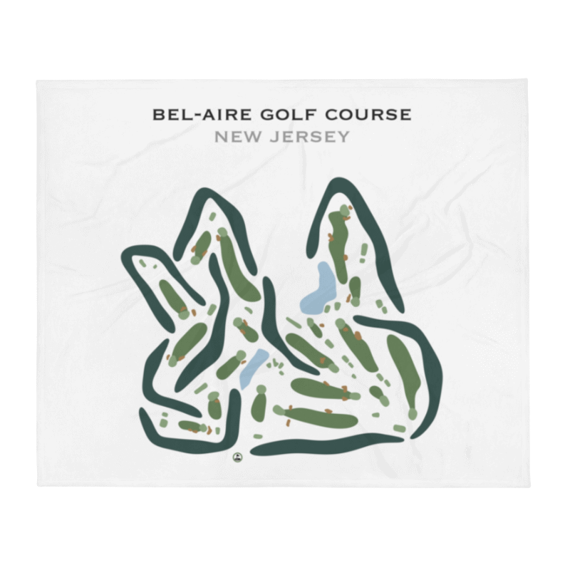 Bel-Aire Golf Course, New Jersey - Printed Golf Courses