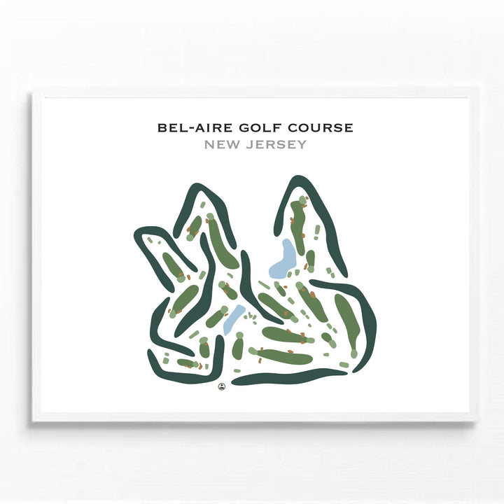 Bel-Aire Golf Course, New Jersey - Printed Golf Courses