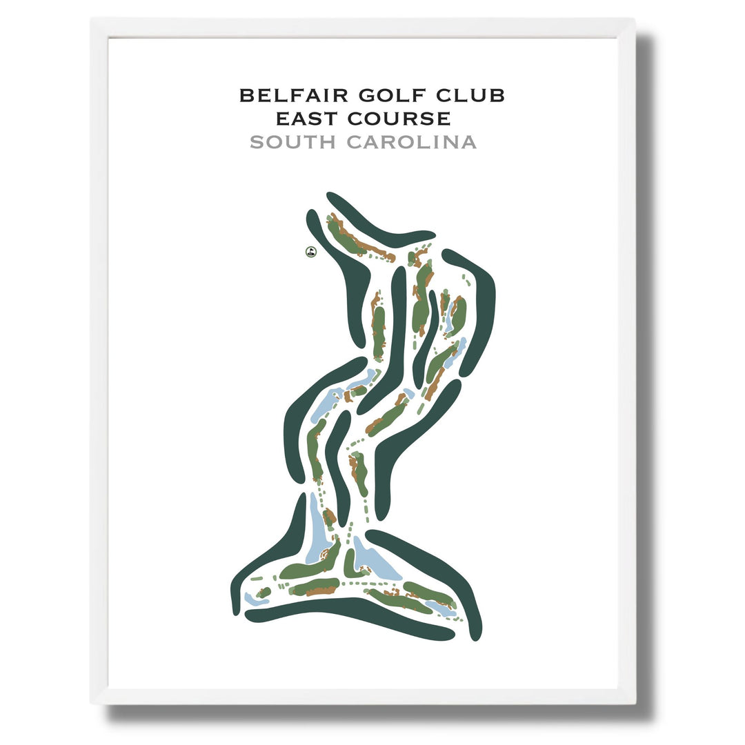 Belfair Golf Club East Golf Course, South Carolina - Printed Golf Courses