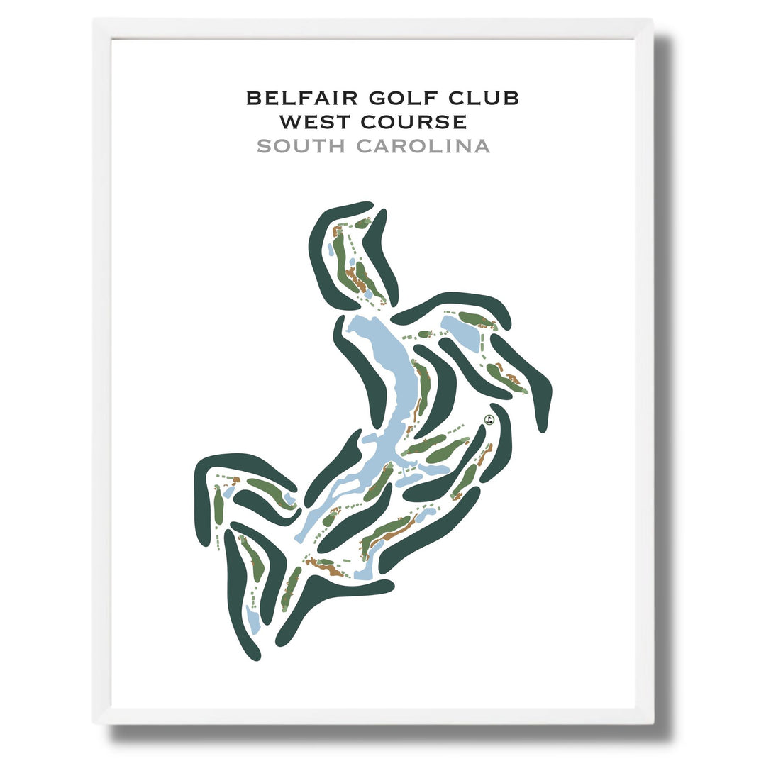 Belfair Golf Club West Golf Course, South Carolina - Printed Golf Courses