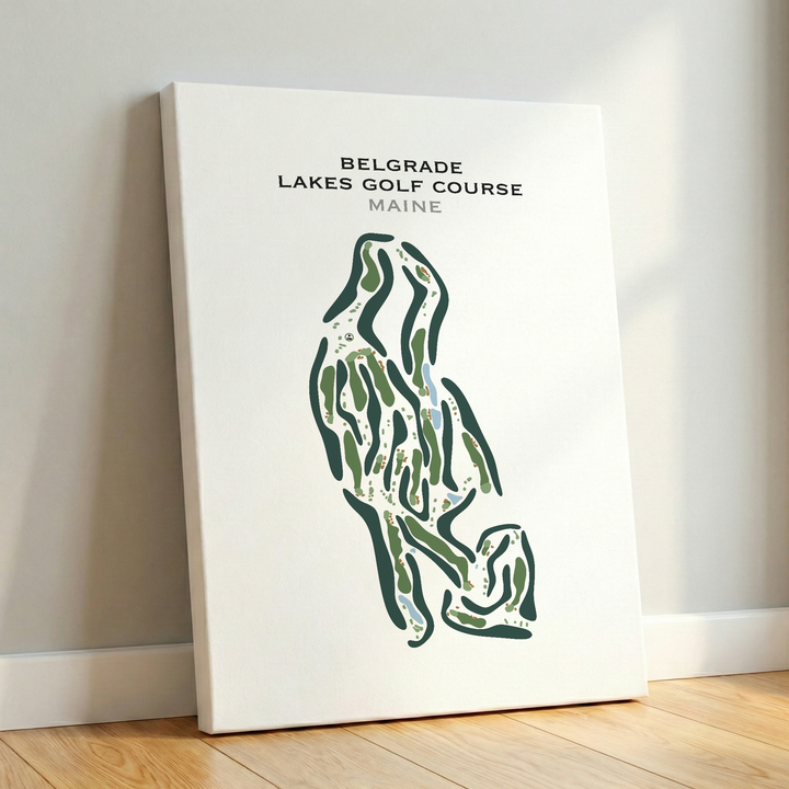 Belgrade Lakes Golf Course, Maine - Printed Golf Course