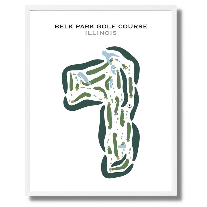 Belk Park Golf Course, Illinois - Printed Golf Courses