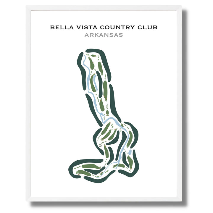 Bella Vista Country Club, Arkansas - Printed Golf Courses