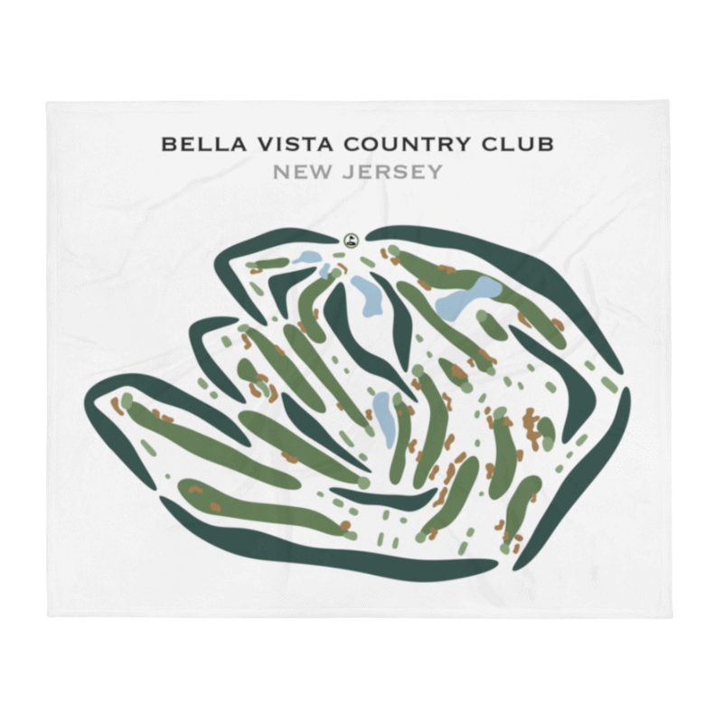 Bella Vista Country Club, New Jersey - Printed Golf Courses