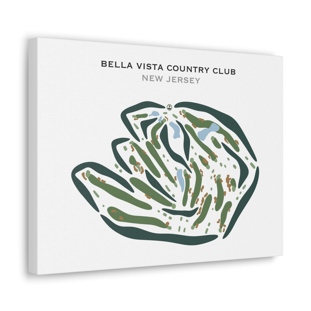 Bella Vista Country Club, New Jersey - Printed Golf Courses