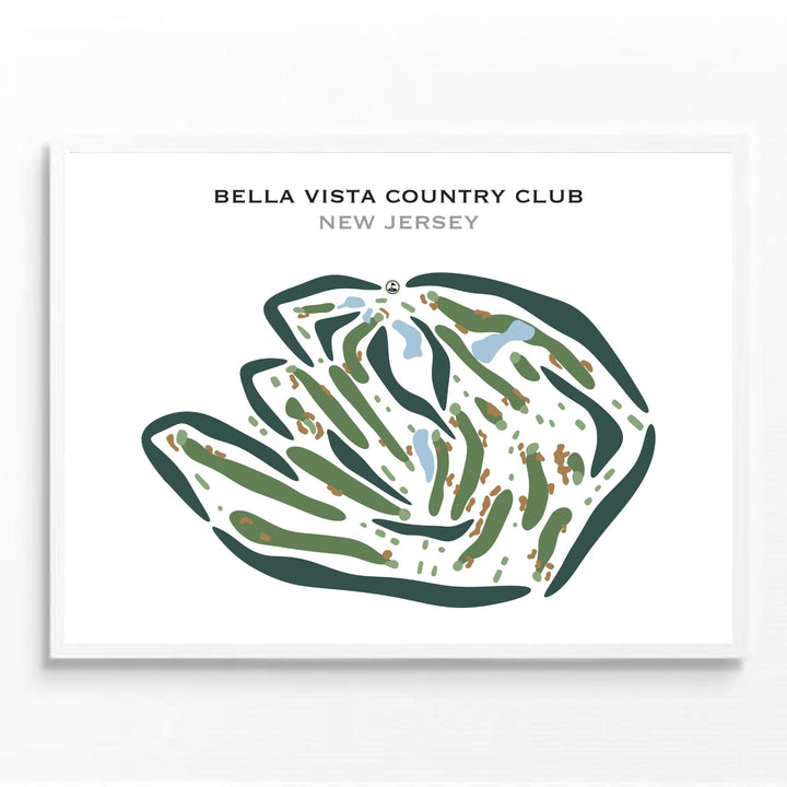 Bella Vista Country Club, New Jersey - Printed Golf Courses