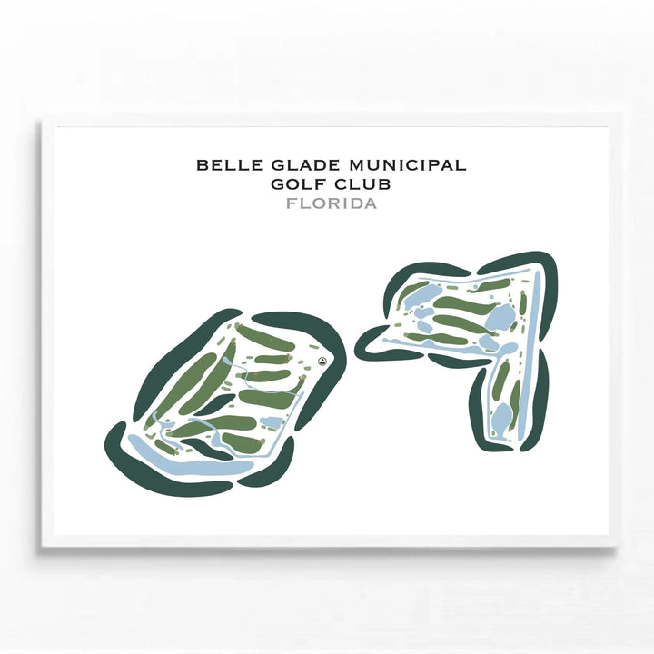 Belle Glade Municipal Golf Club, Florida - Printed Golf Courses