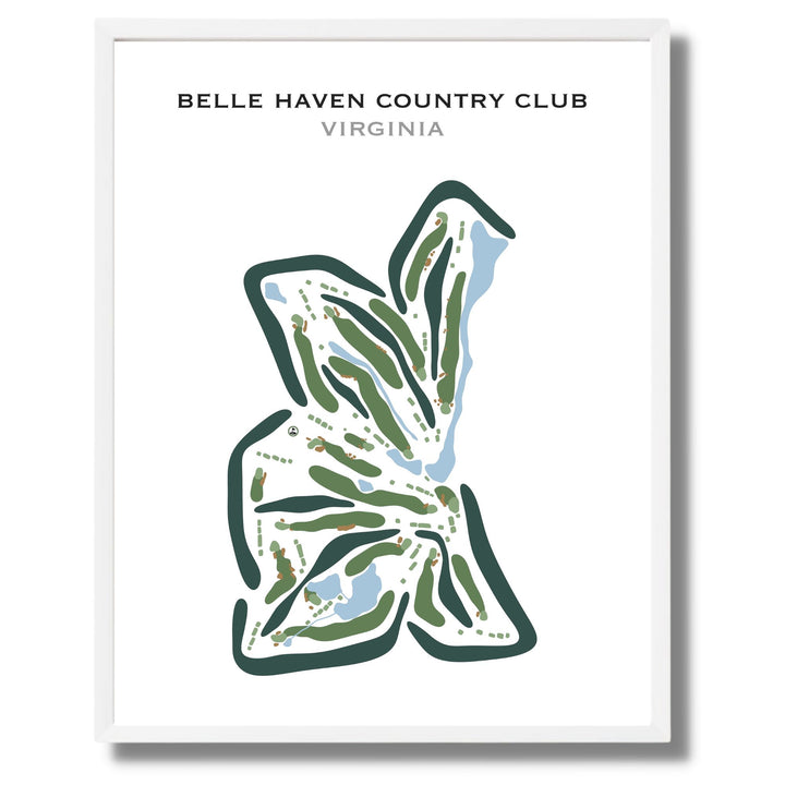 Belle Haven Country Club, Virginia - Printed Golf Courses