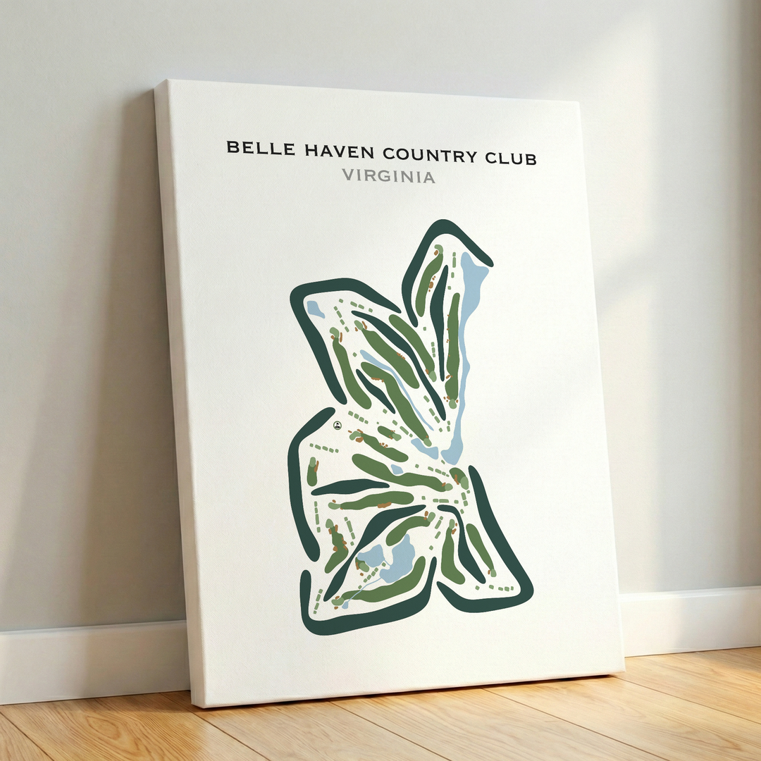 Belle Haven Country Club, Virginia - Printed Golf Courses