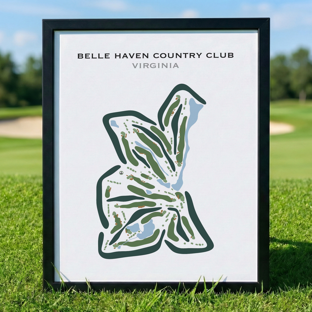 Belle Haven Country Club, Virginia - Printed Golf Courses