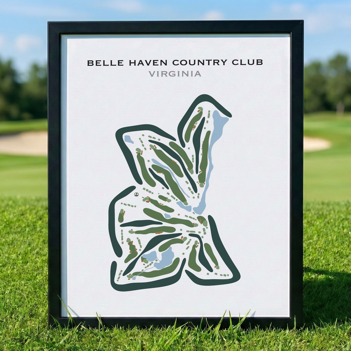 Belle Haven Country Club, Virginia - Printed Golf Courses