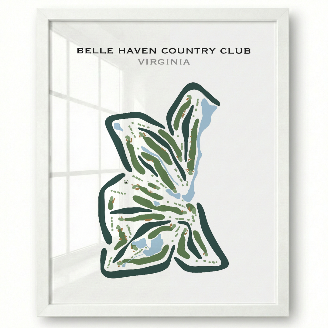 Belle Haven Country Club, Virginia - Printed Golf Courses