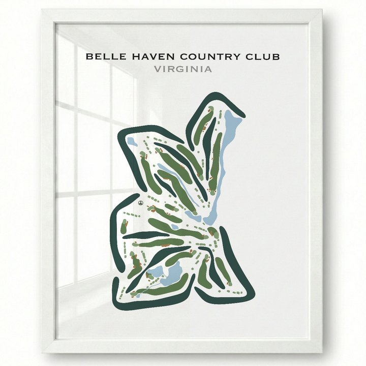 Belle Haven Country Club, Virginia - Printed Golf Courses