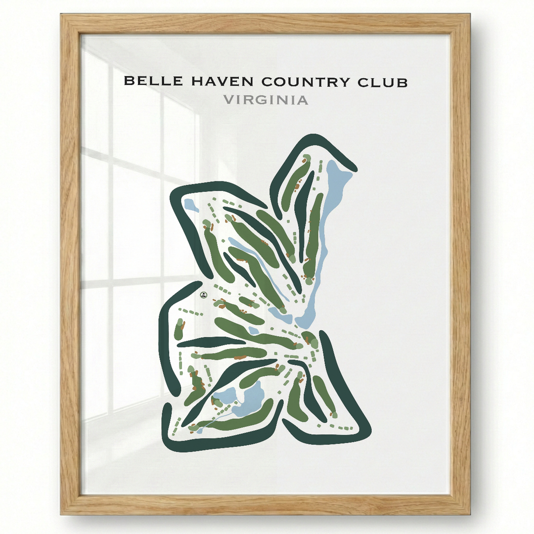 Belle Haven Country Club, Virginia - Printed Golf Courses