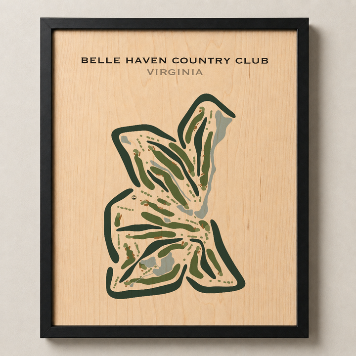 Belle Haven Country Club, Virginia - Printed Golf Courses