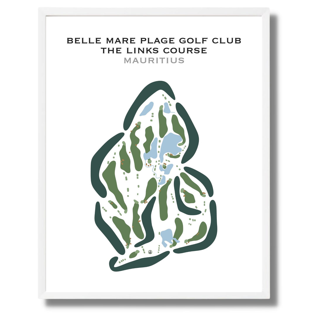 Belle Mare Plage Golf Club, The Links Course, Mauritius - Printed Golf Courses