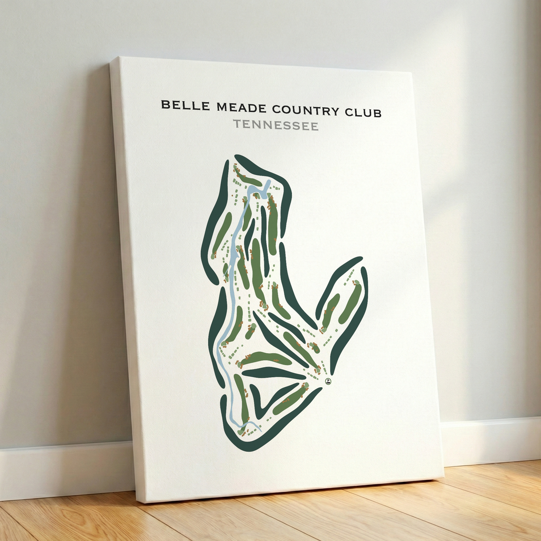 Belle Meade Country Club, Tennessee - Printed Golf Courses