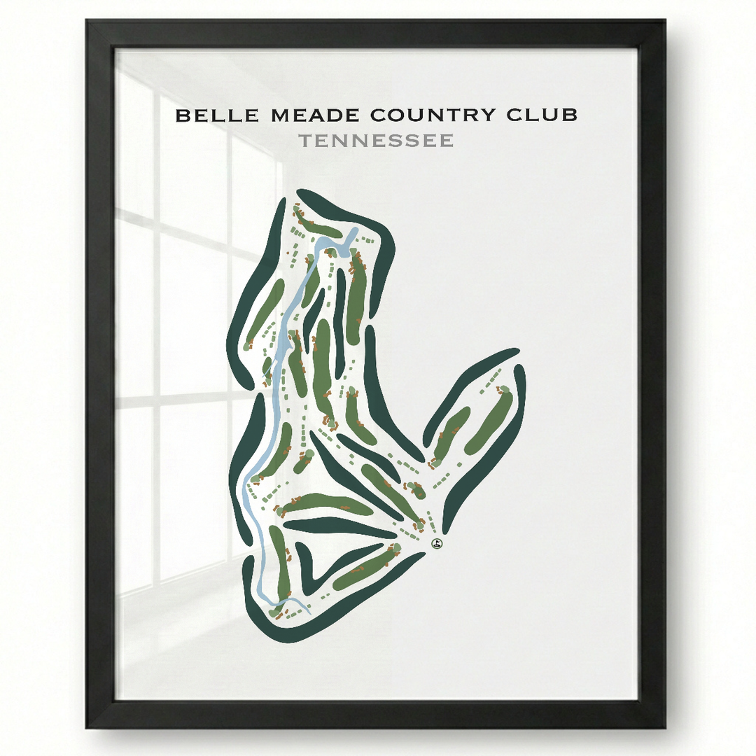 Belle Meade Country Club, Tennessee - Printed Golf Courses