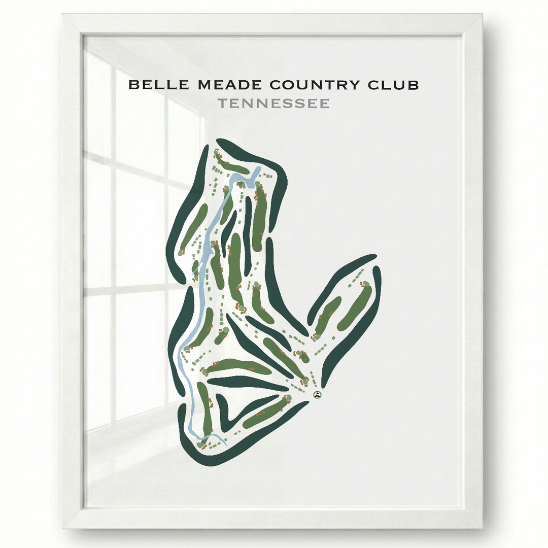 Belle Meade Country Club, Tennessee - Printed Golf Courses