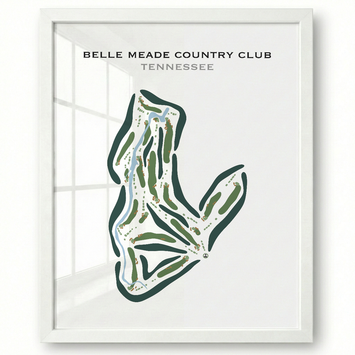 Belle Meade Country Club, Tennessee - Printed Golf Courses