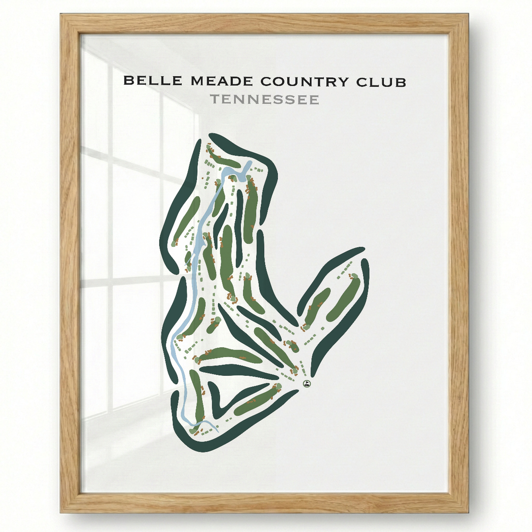 Belle Meade Country Club, Tennessee - Printed Golf Courses