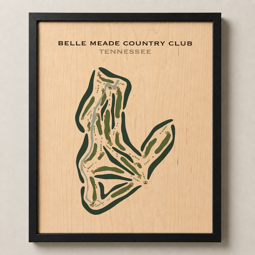 Belle Meade Country Club, Tennessee - Printed Golf Courses