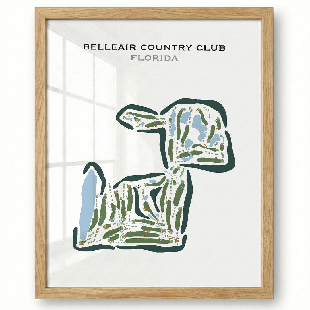 Belleair Country Club, Florida - Printed Golf Courses