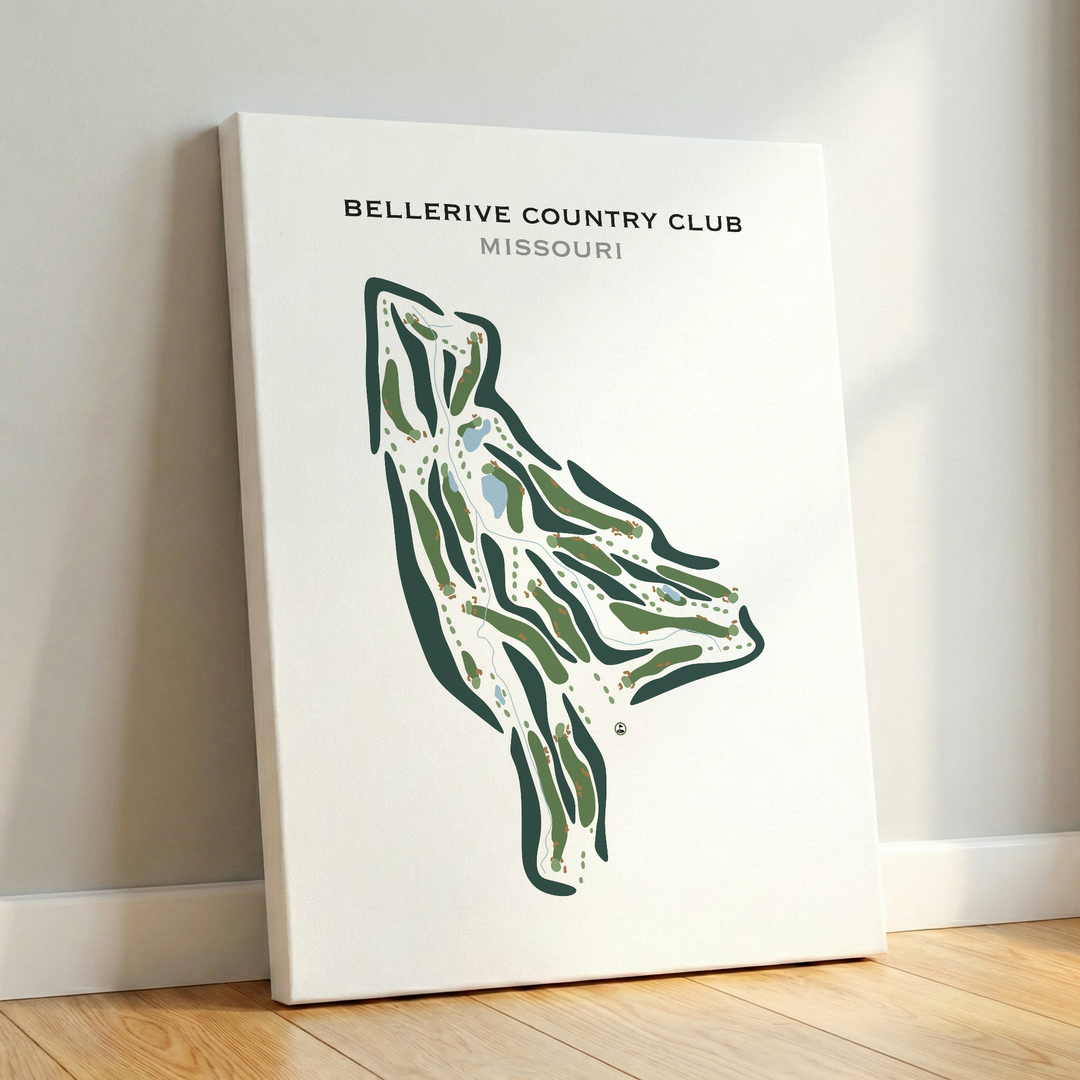 Bellerive Country Club, Missouri - Printed Golf Courses